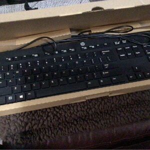 HP Black Wired Keyboard